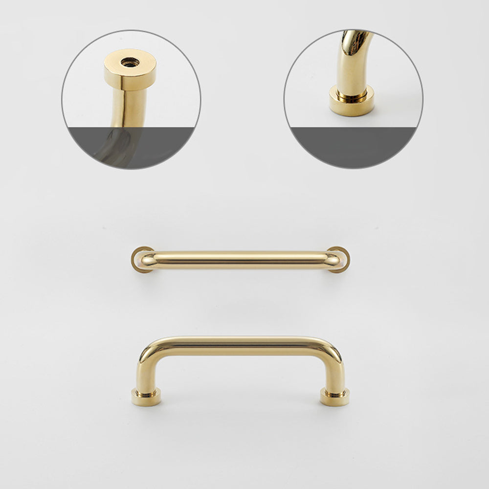 Luxurious Nordic Brass Cabinet Drawer Handles
