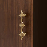 Vintage Antique Bronze Solid Brass Star Kitchen Handles & Knobs