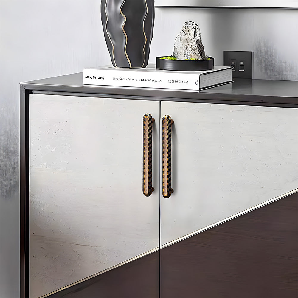 Vintage Knurled Textured Cabinet Bar Pulls