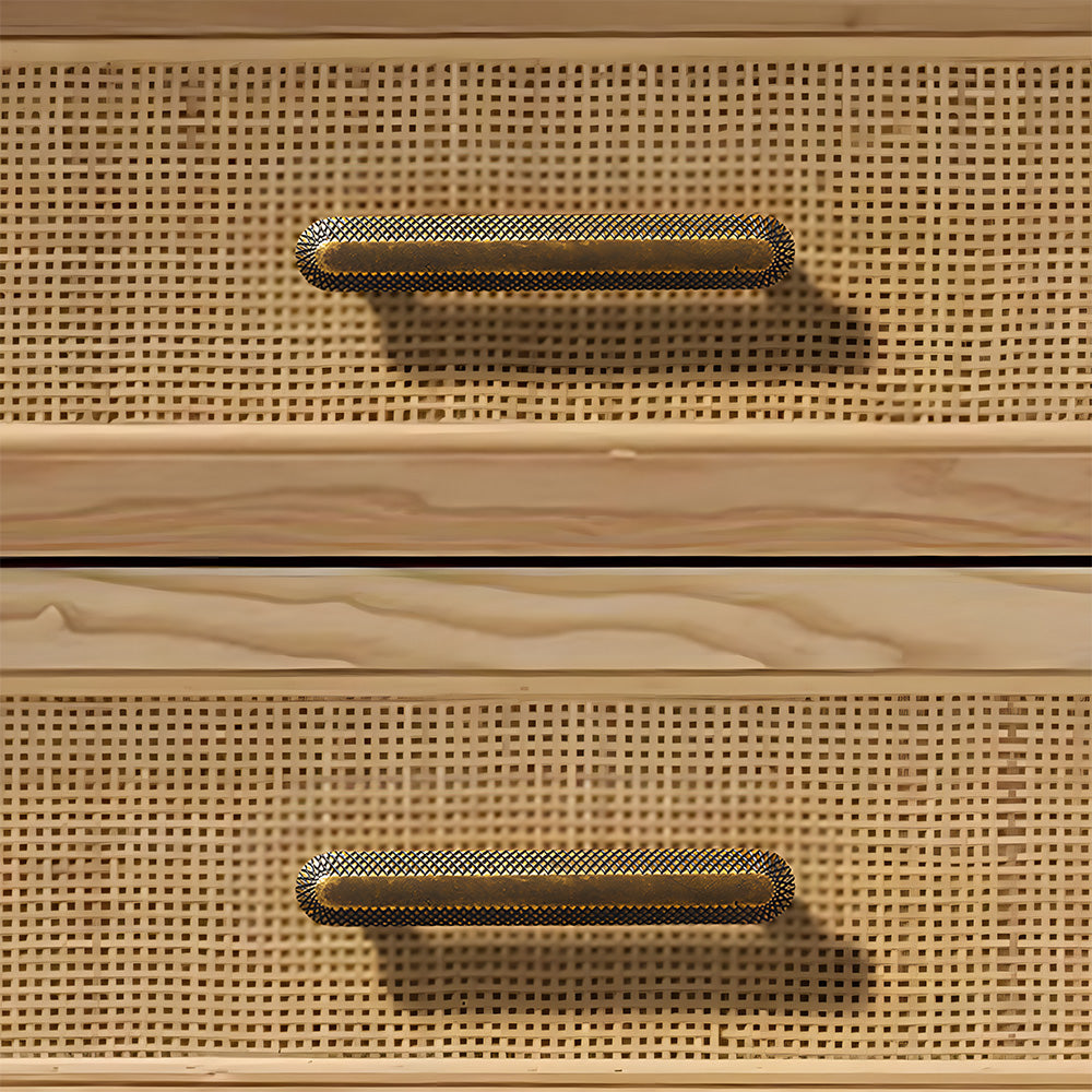 Vintage Knurled Textured Cabinet Bar Pulls