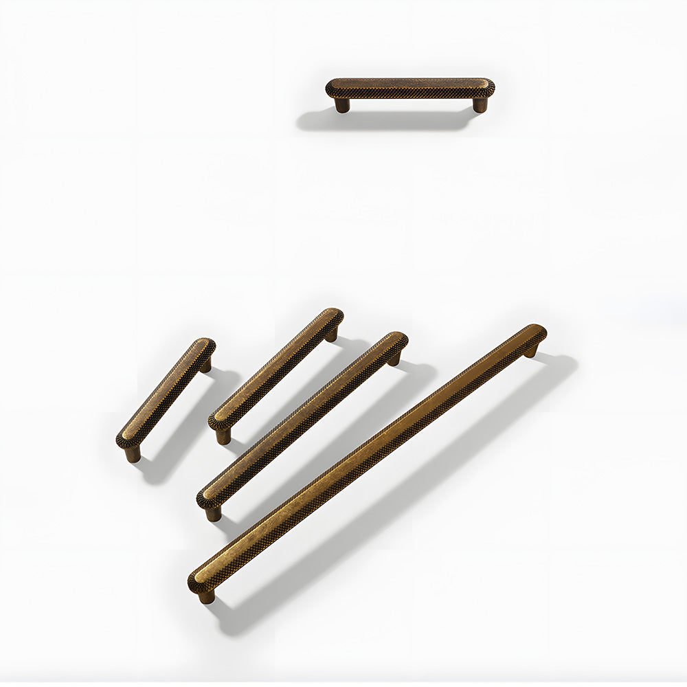 Vintage Knurled Textured Cabinet Bar Pulls