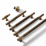 Vintage Lined Aged Bronze Brass Cabinet Pulls