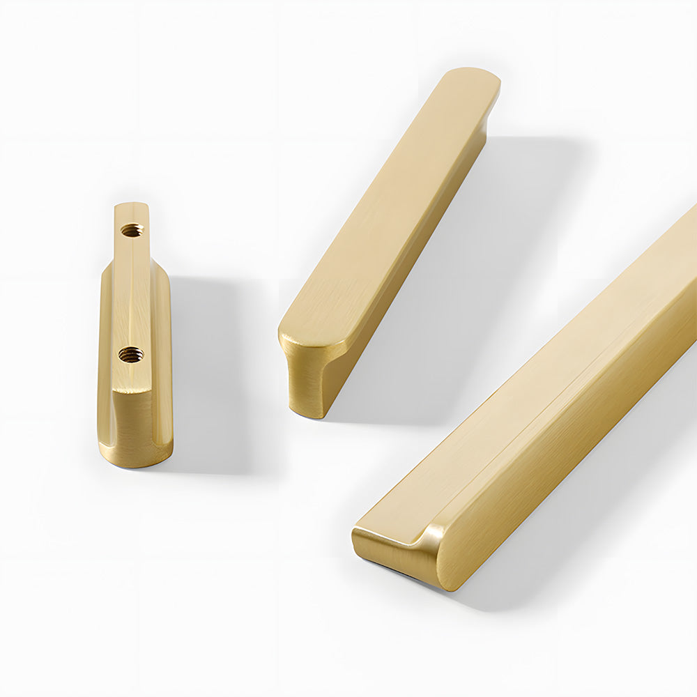 Vintage Brushed Gold Brass Kitchen Cabinet Handles