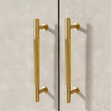 Vintage Lined Aged Bronze Brass Cabinet Pulls
