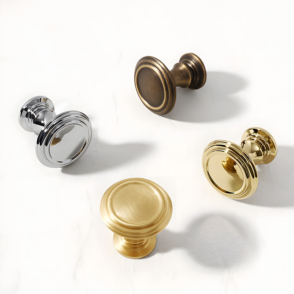 Vintage Shell Solid Brass Bin Cup Pulls For Drawer