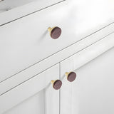 Removable Round Cabinet Wardrobe Door Wooden Handles