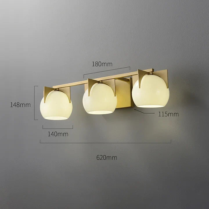 brass vanity light
