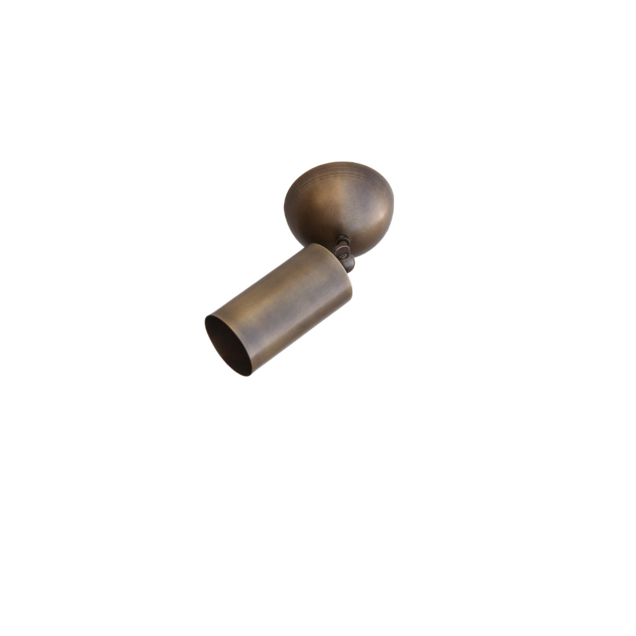 Adjustable Brass Cylinder Ceiling Spotlight