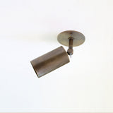 Adjustable Brass Cylinder Ceiling Spotlight