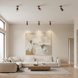 Adjustable Brass Cylinder Ceiling Spotlight