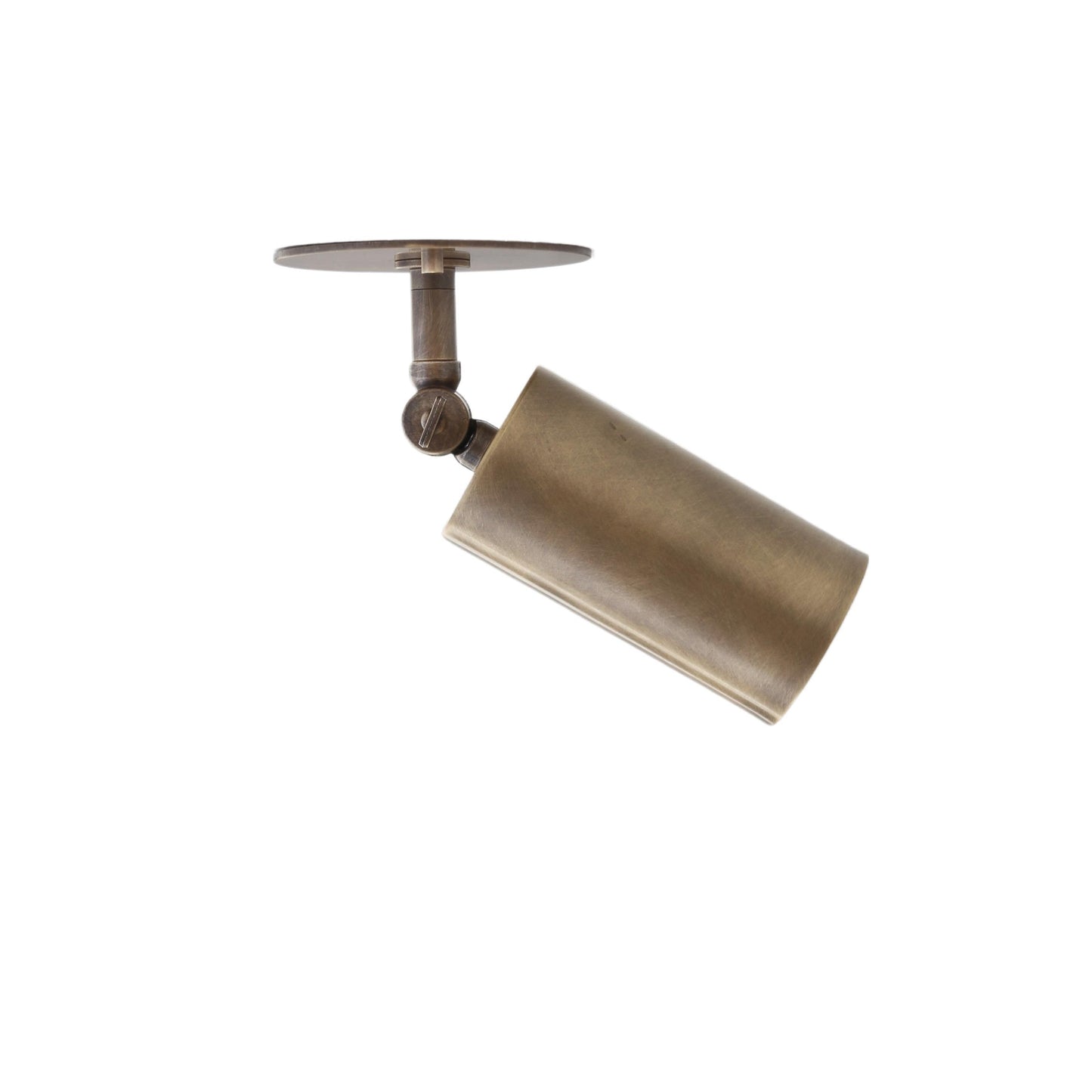 Adjustable Brass Cylinder Ceiling Spotlight