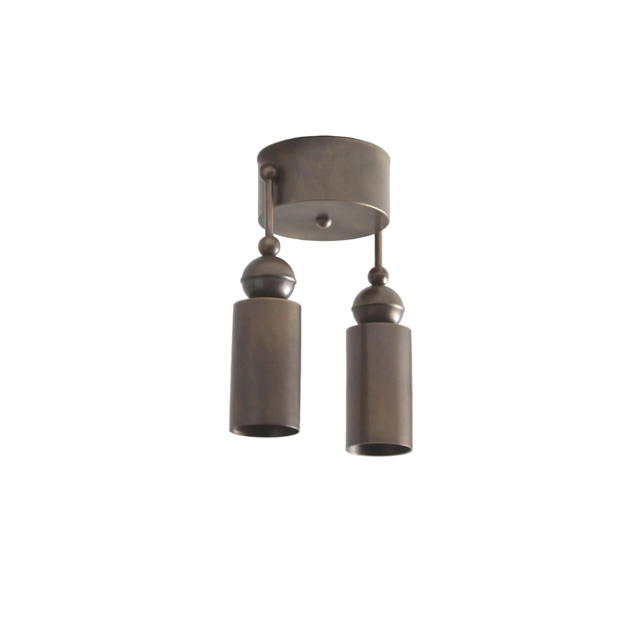 Adjustable Brass Cylinder Ceiling Spotlight