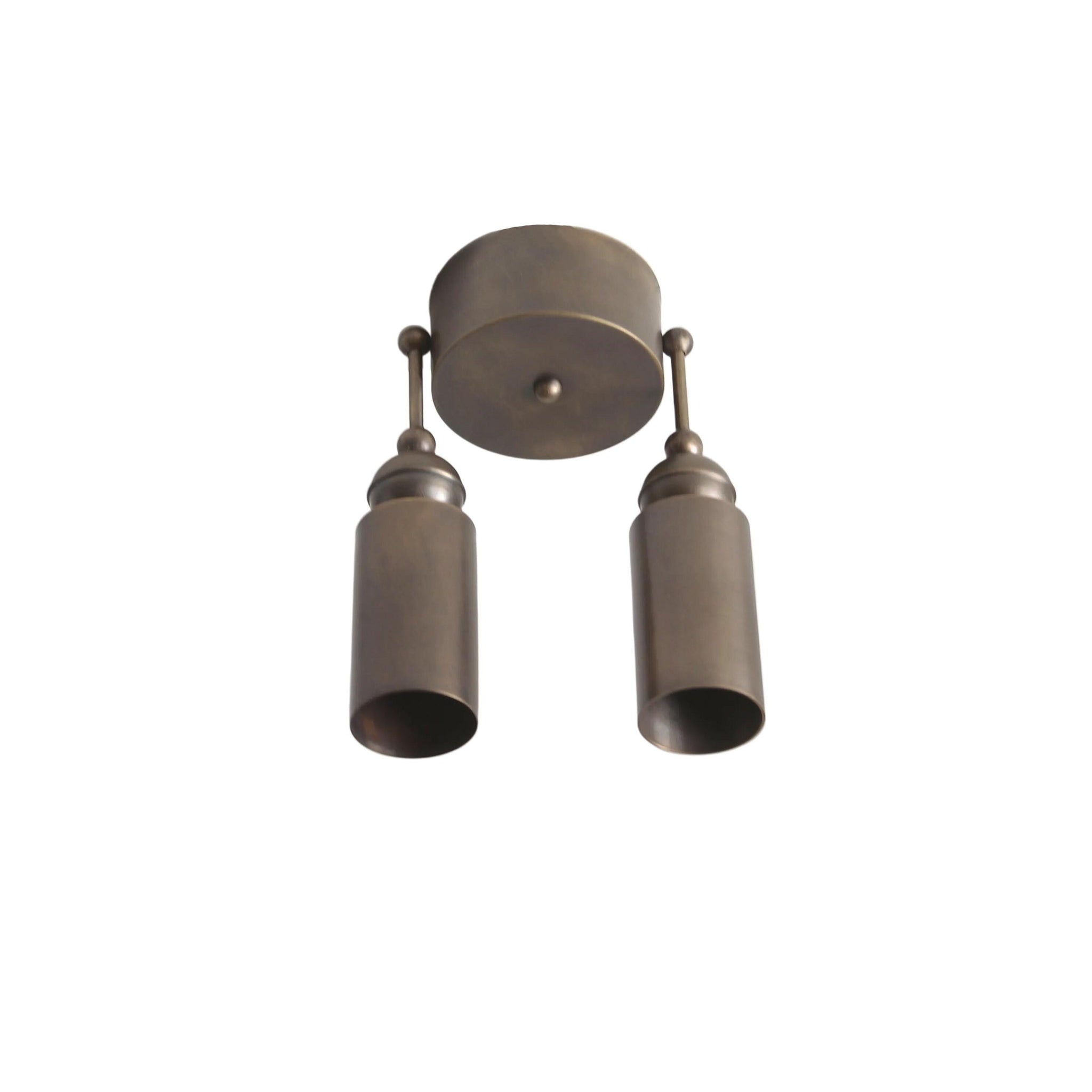 Adjustable Brass Cylinder Ceiling Spotlight