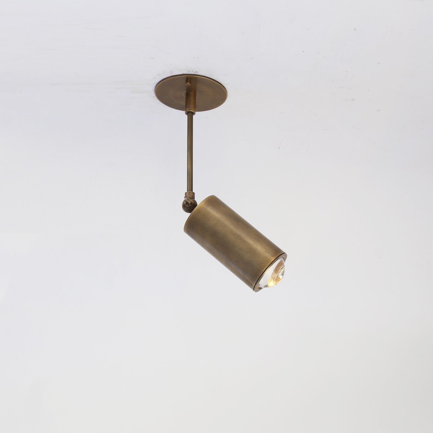 Adjustable Brass Spotlight on Drop Rod