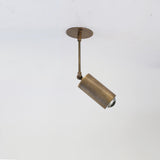 Adjustable Brass Spotlight on Drop Rod