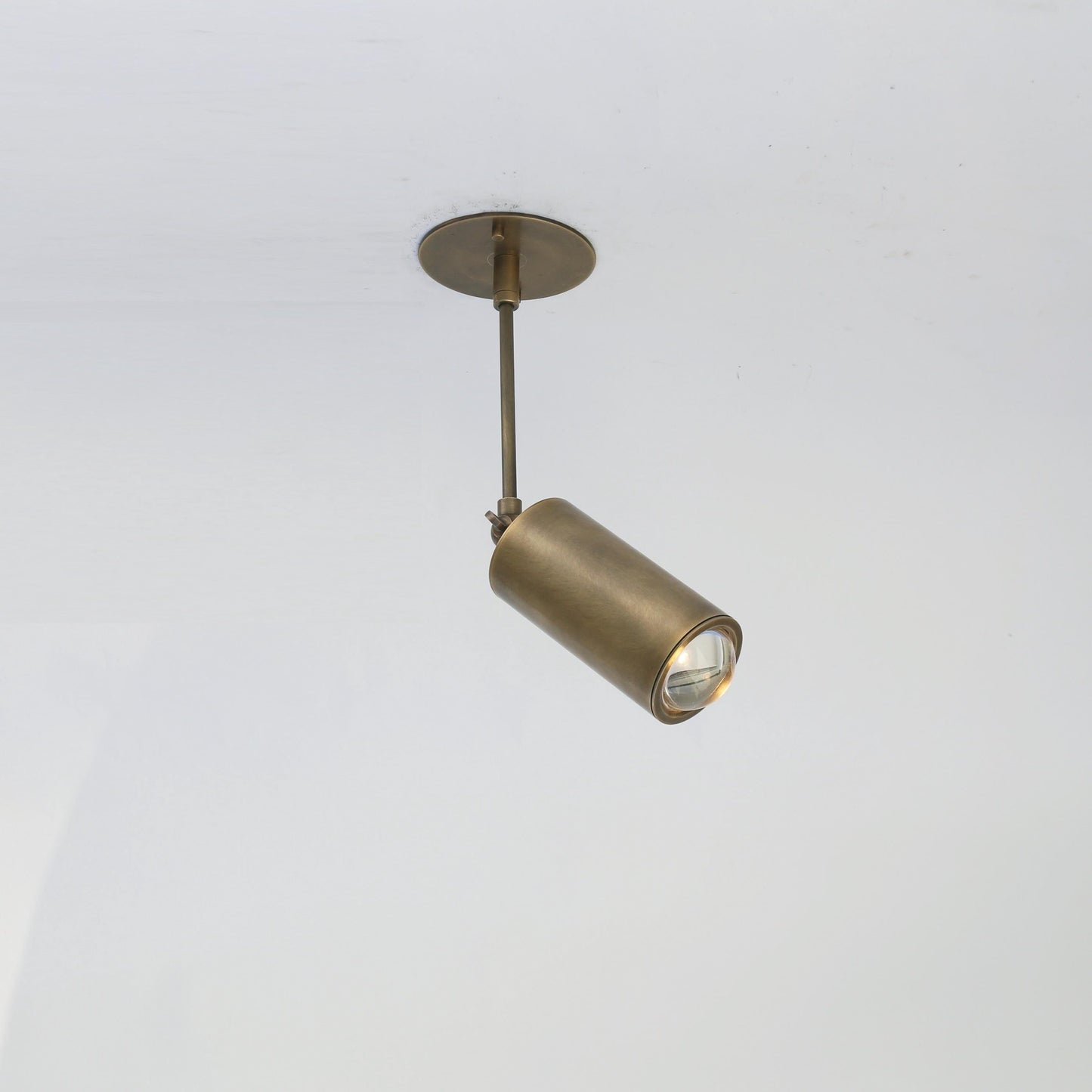 Adjustable Brass Spotlight on Drop Rod