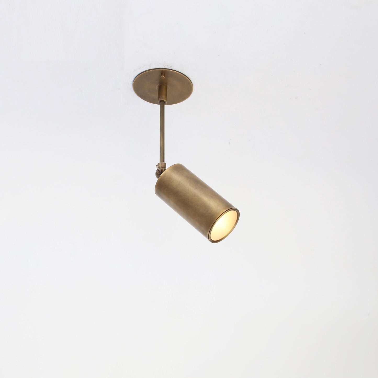 Adjustable Brass Spotlight on Drop Rod