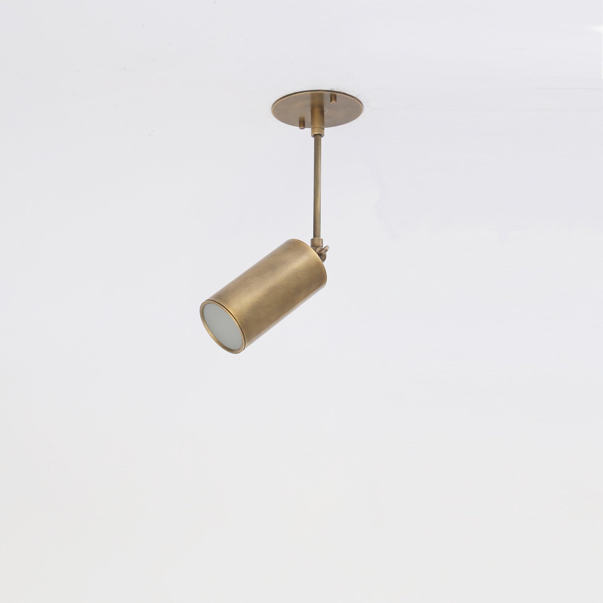 Adjustable Brass Spotlight on Drop Rod