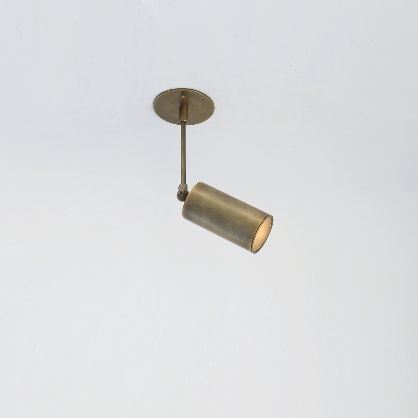 Adjustable Brass Spotlight on Drop Rod