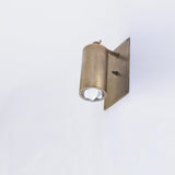 Adjustable Brass Wall Spotlight, 5-Inch Shade