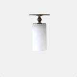 Adjustable Ceiling Spotlight with Alabaster Cylinder Shade