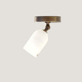 Adjustable Ceiling Spotlight with Alabaster Shade