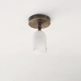 Adjustable Ceiling Spotlight with Alabaster Shade
