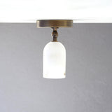 Adjustable Ceiling Spotlight with Alabaster Shade