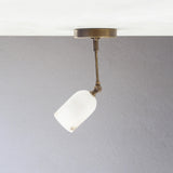 Adjustable Ceiling Spotlight with Alabaster Shade