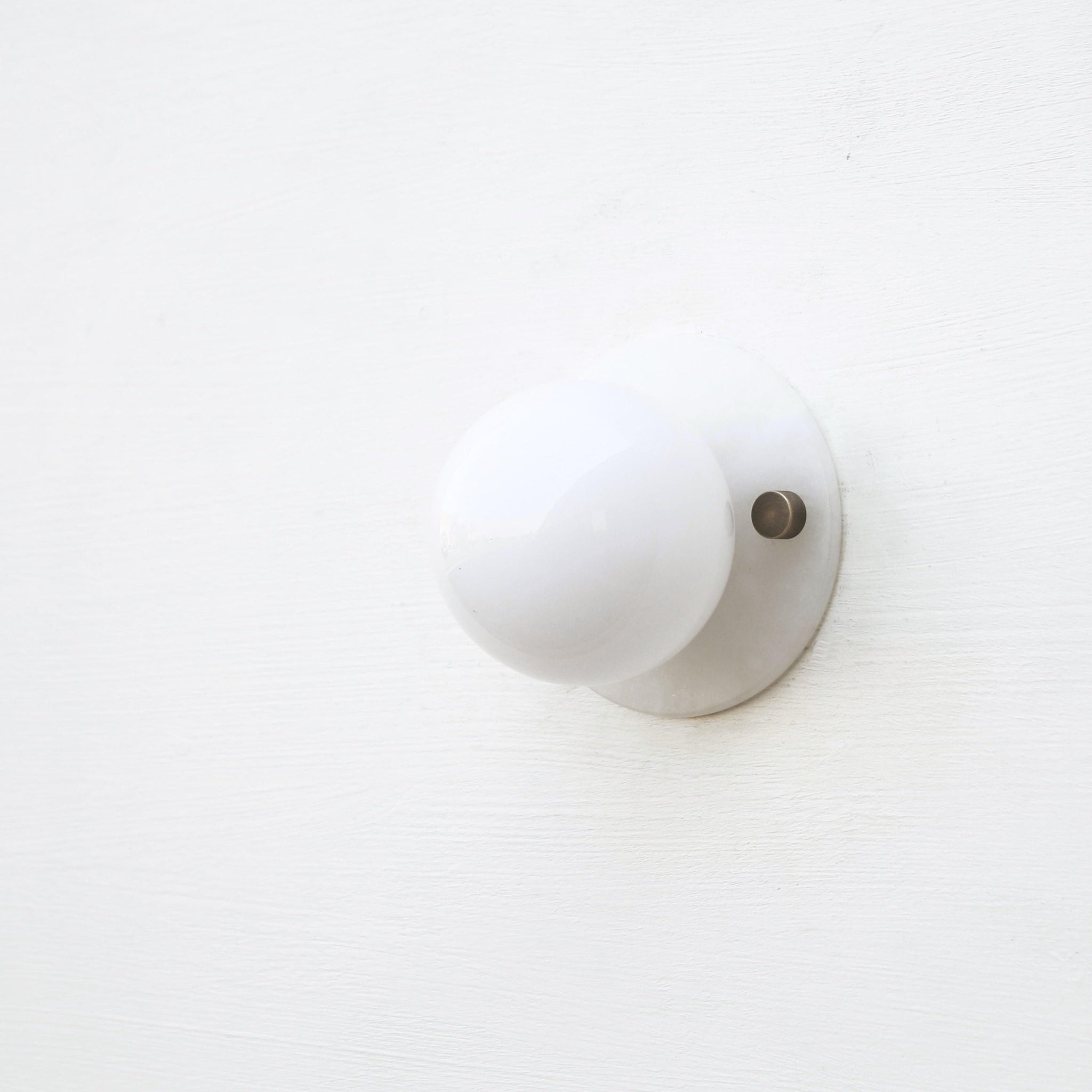 Alabaster and Opal Globe Wall Sconce