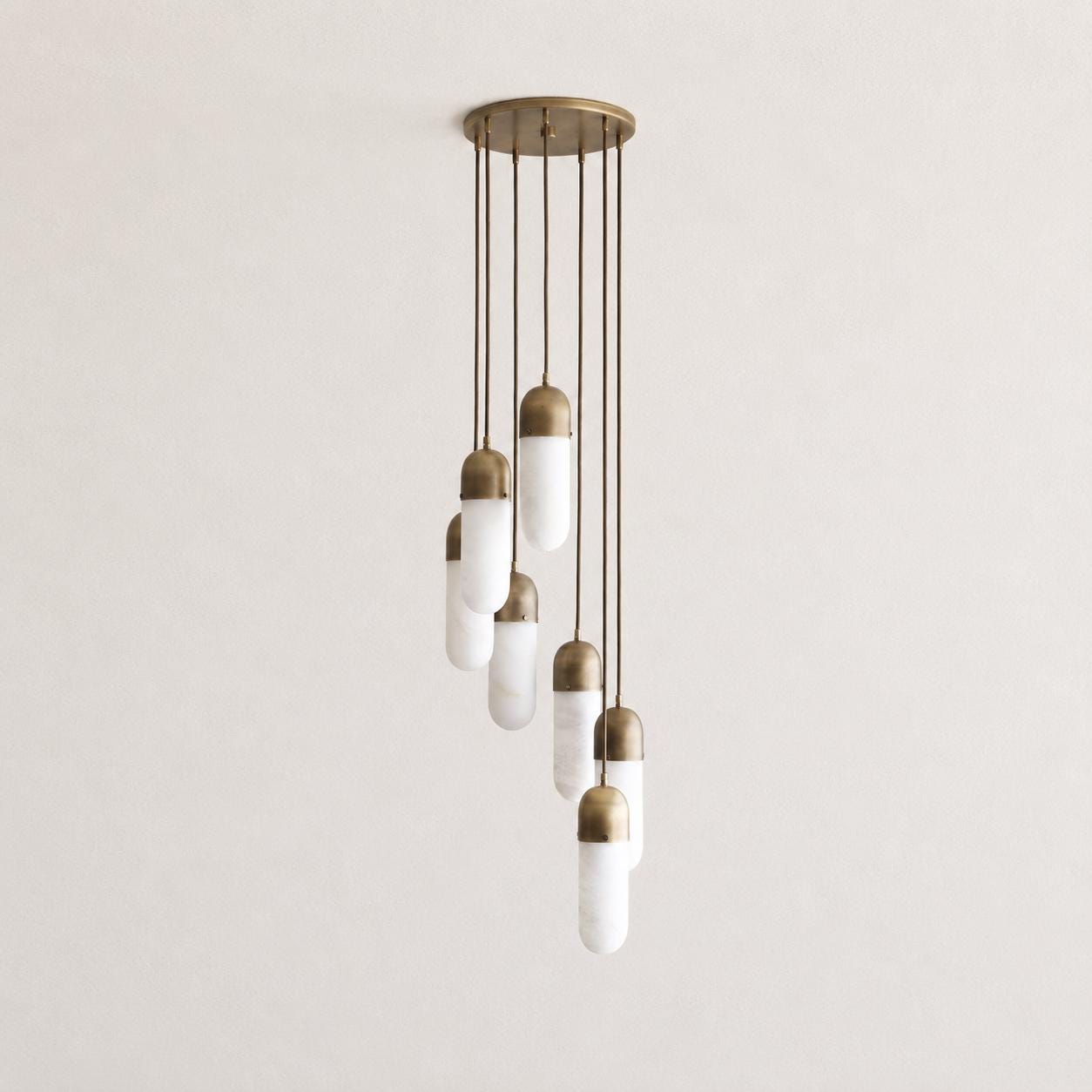 Alabaster Capsule Pendant