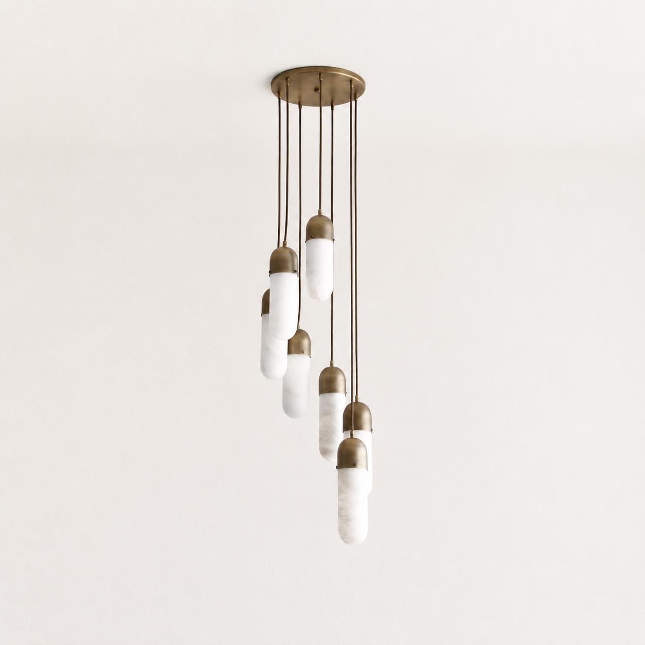 Alabaster Capsule Pendant
