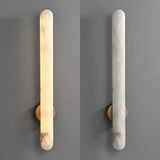 Alabaster Column Wall Light – Vertical Ambient Lamp with Minimalist Design