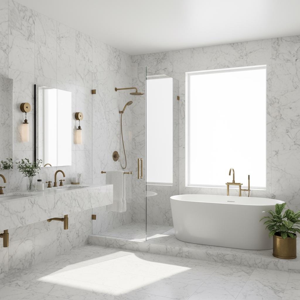 Alabaster Column Wall Sconce with Brass Disc Backplate