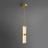 alabaster cylinder pendant light