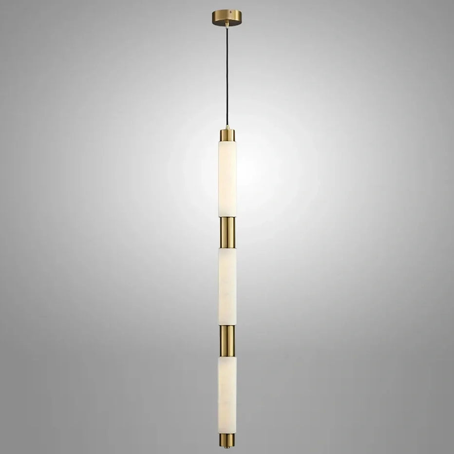 Alabaster Cylindrical Single Pendant | Modern Pendant Lighting