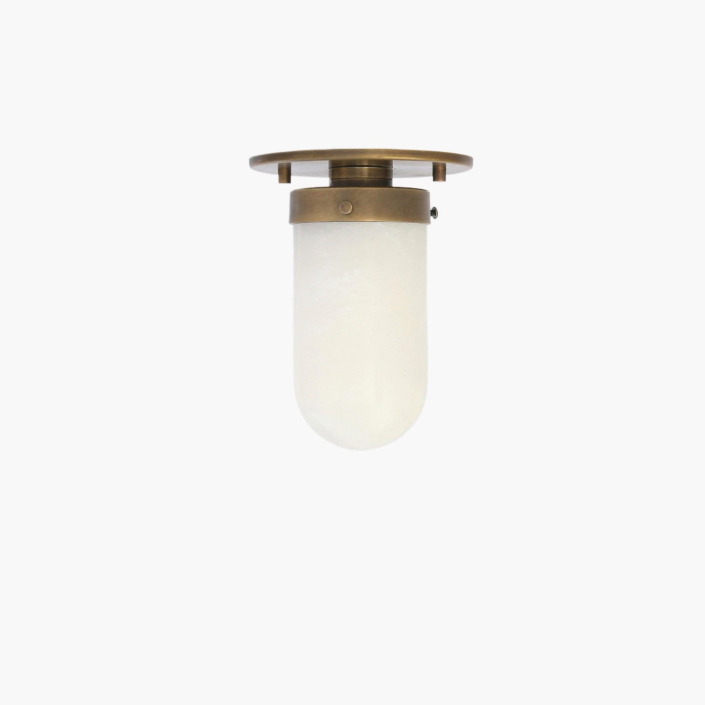 Alabaster Dome Flush Mount Ceiling Light