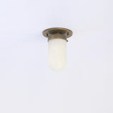 Alabaster Dome Flush Mount Ceiling Light