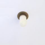 Alabaster Dome Flush Mount Ceiling Light