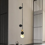 Alabaster Globe Sconce | Copper & Black Wall & Ceiling Modern Ball Light - View 2