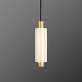 cylindrical glass led pendant