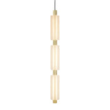 Alabaster Pendant Lamp – Cylindrical LED Pendant for Modern Indoor Lighting