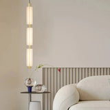 Alabaster Pendant Lamp – Cylindrical LED Pendant for Modern Indoor Lighting - View 3