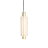 Alabaster Pendant Lamp – Cylindrical LED Pendant for Modern Indoor Lighting
