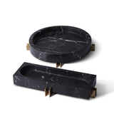 minimalist alabaster shelves