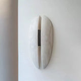 Alabaster Veil Wall Sconce – Decorative Lighting with Sculptural Design