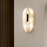 Alabaster Veil Wall Sconce – Decorative Lighting with Sculptural Design - View 4