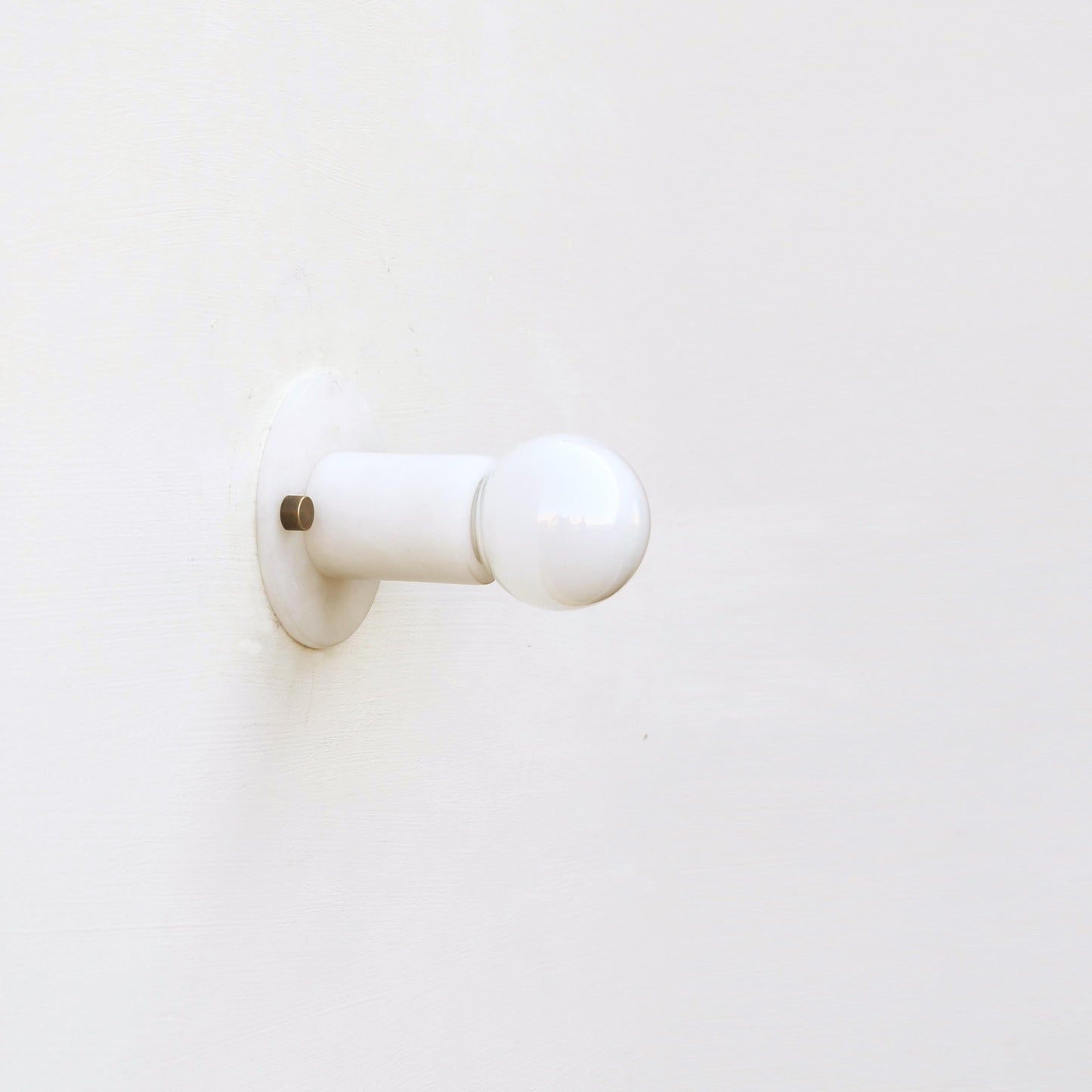 Alabaster Wall Sconce with Exposed Bulb