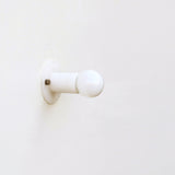 Alabaster Wall Sconce with Exposed Bulb
