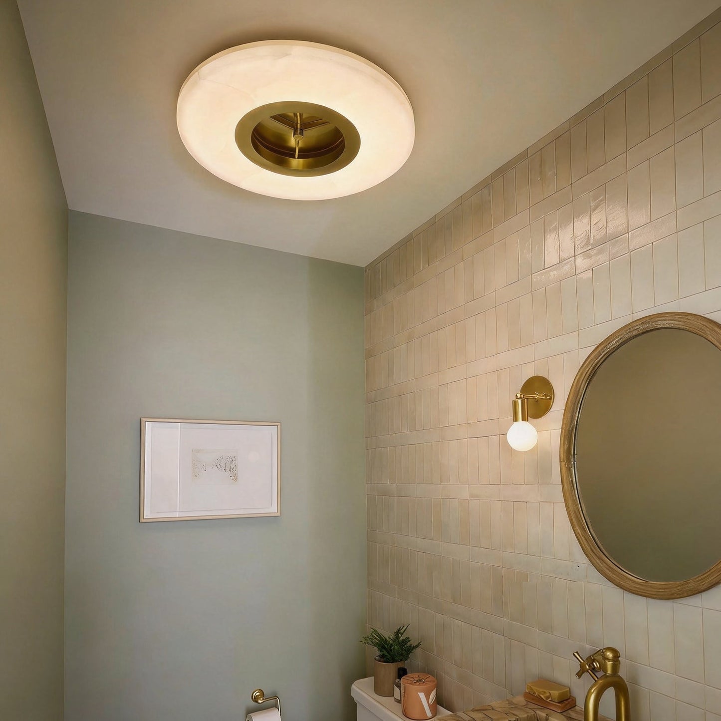 Alto Alabaster Flush Mount